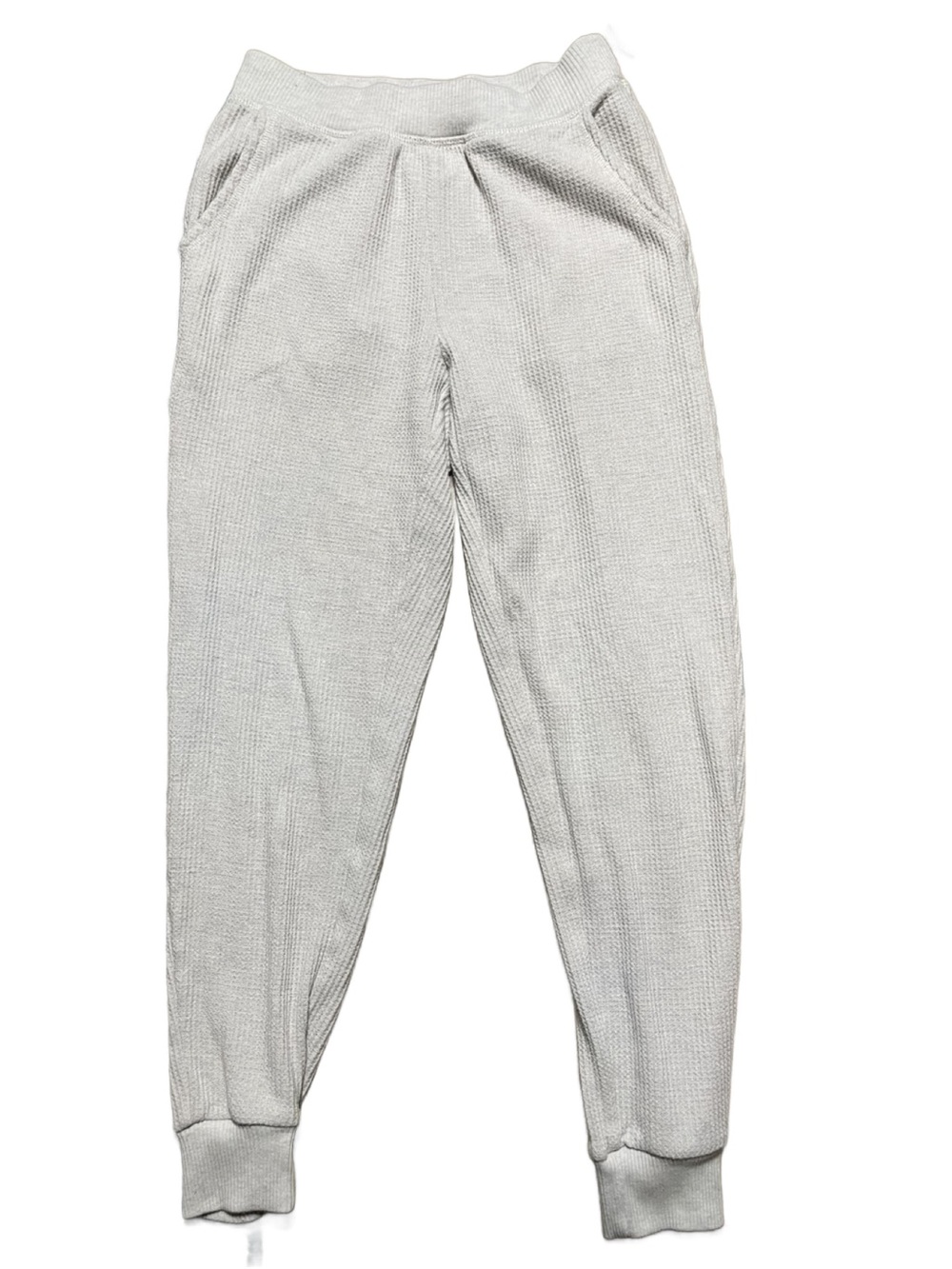 Aerie Cozy Light Heather Gray Waffle Lounge Pants w/Pockets (Size: XS)